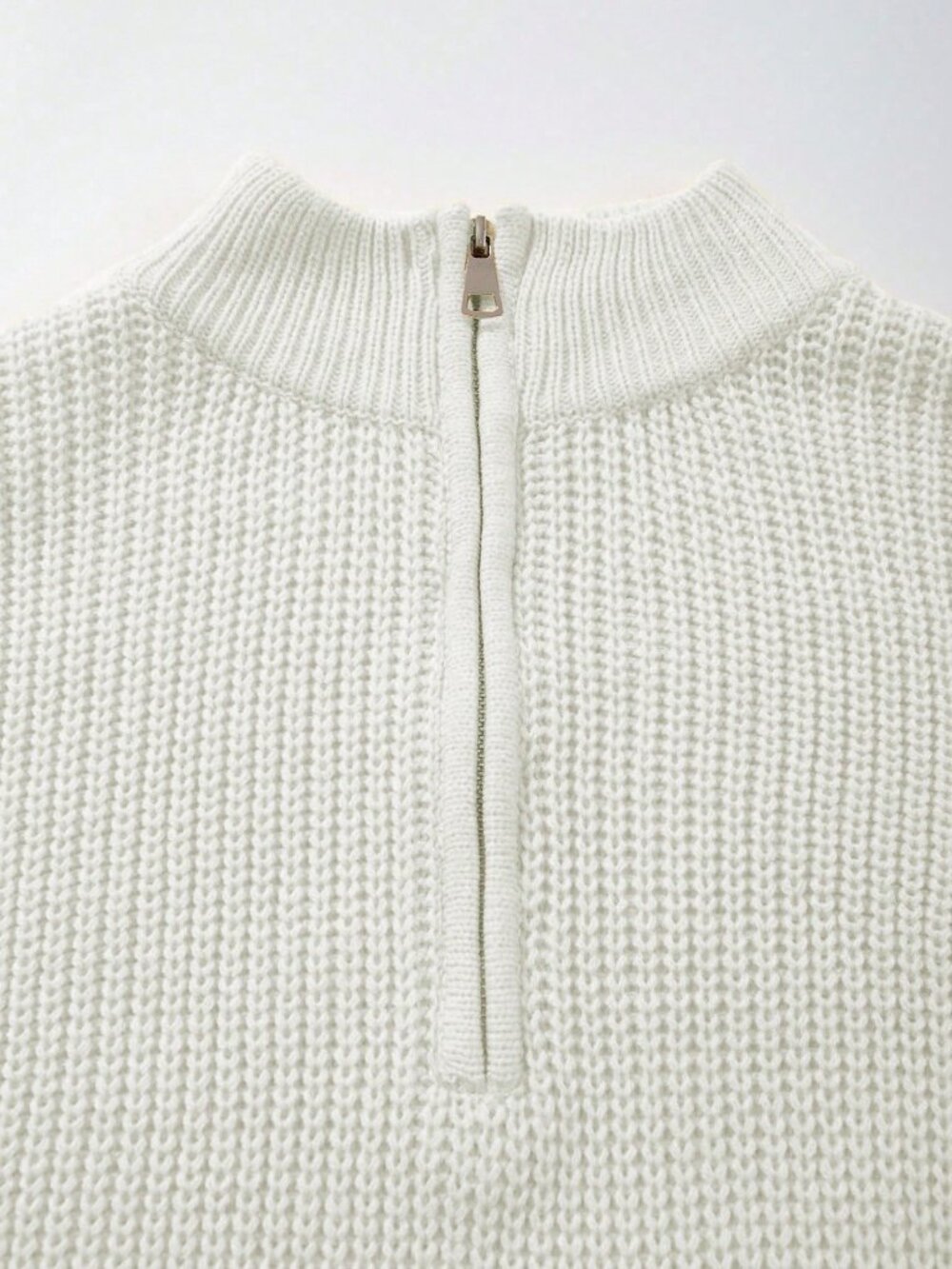 Women's Casual Stand Collar Pullover Long Sleeve Sweater - Picture 9 of 11